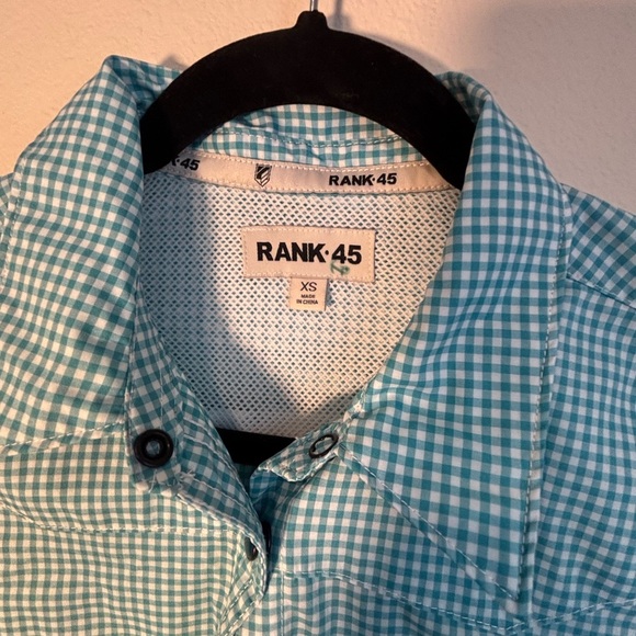 Women's Blue Button Down Shirt - Picture 2 of 6